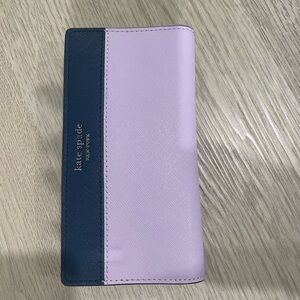 Kate Spade Lilac and Navy Wallet